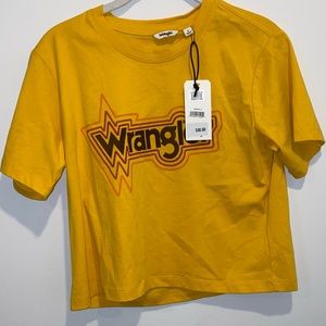 New Wrangler Yellow Boxy T-Shirt - Size Small
